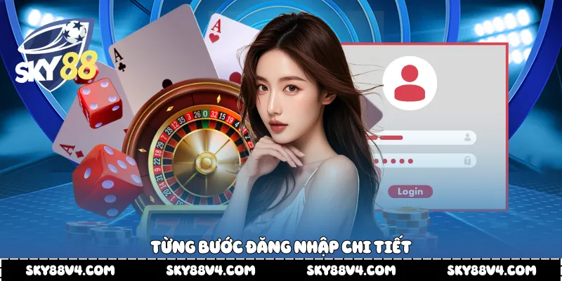 Từng bước đăng nhập chi tiết
